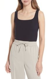 Halogen(RSquare Neck Tank in Black  at Nordstrom